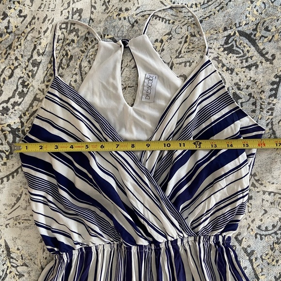 COPY - Blue and white striped summer jumpsuit - Picture 7 of 13
